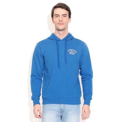 Blue Cotton Sweatshirt for men